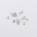DIY jewelry making parts with silver stainless steel jump rings and split rings - Steel