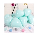 Matte heart-shaped latex balloon in pastel tiffany blue for wedding and party decor - Macaron Heart Balloons (50pcs) / Teal Blue