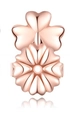 Macro detail of rose gold heart-shaped earring lifters on a clean white background - 3-Heart / Rose Gold