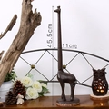 Portarotolo a forma di giraffa in ghisa bronzo, decorazione vintage altezza 45,5 cm - Figurina Giraffa (OY14058)