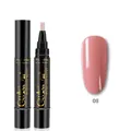 3-in-1 UV/LED nail gel polish pen in shade 08 dusty rose pink with glitter finish - Q-08 Pink Purple