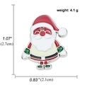 Cartoon Santa Claus enamel pin with weight and size details, perfect for Christmas gifts - Cartoon Santa Claus Style (A00123)