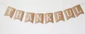 Retro kraft paper banner with white THANKFUL lettering for Thanksgiving party decoration - Kraft Paper THANKFUL (Small) / 11*15cm