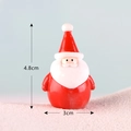 Miniature resin Santa Claus figurine ornament in red and white colors for Christmas decor - Pink Style 14 Santa Claus