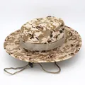 Digital desert camo boonie hat with wide brim, side vents and adjustable chin strap - One Size L (58-60cm) / Wasteland Digital