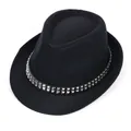 M Double Row Square Studs Style (L010) Black
