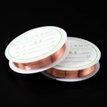 0.2mm natural copper jewelry wire on white spool for manual DIY crafting projects - 0.8mm/Approx 2m / Copper
