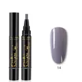 3-in-1 nail gel polish pen in Morandi grey-purple shade 14 for professional nail art - Q-14 Light Purple