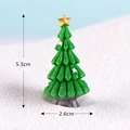 Mini albero di Natale con stella dorata per micro paesaggi DIY, 5.3x2.6 cm - Albero di Natale n. 1 (5.3x2.6cm)
