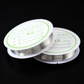 0.2mm silver-plated jewelry copper wire for DIY crafting on white plastic spools - 0.25mm/Approx 20m / Silver