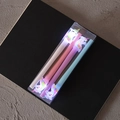 Unicorn glowing gel pen set of 4 in pink blue purple white with transparent gift box - Luminous Unicorn (4-pack)