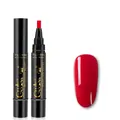 3-in-1 roter Glitzer-Nagelgelstift mit Pinselapplikator und 5 ml Kapazität für UV-LED - Q-03 Rot