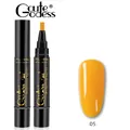 3-in-1 nail art gel pen in vibrant orange shade 05 for professional UV LED manicures - Q-05 Yellow
