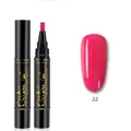 3-in-1 glitter nail gel polish pen in magenta shade 22 for professional UV/LED manicure - Q-22 Rose Pink