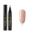 3-in-1 glitter step nail gel polish pen in shade 11 nude pink for UV/LED manicure - Q-11 Nude Brown