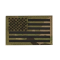 Tactical Multicam US flag patch with IR reflective design for military gear - Multicam (Left)