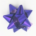 Mini deep purple metallic star bow for Christmas gift wrapping and decoration - Blue