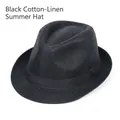 M Faux Linen Style (L002) Black