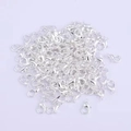 Bulk silver zinc alloy lobster clasps for DIY jewelry necklace making and connectors - 12mm / Silver