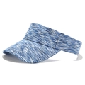Visera deportiva azul y blanca con diseño space-dye para golf y actividades al aire libre - Ajustable / Azul claro