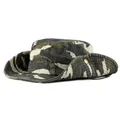 Outdoor jungle camouflage sun hat with wide brim and embroidered peak logo design - Khaki