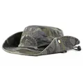 Outdoor camouflage boonie hat with mountain embroidery and adjustable chin strap - Gray