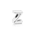 Polished 925 sterling silver alphabet Z bead charm for DIY bracelet jewelry - Letter Z / Silver
