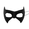 Maschera da supereroe nera in tessuto con fascia elastica per feste di Halloween - Maschera da Pipistrello