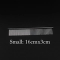 Small size stainless steel pet grooming comb in silver finish with 16cm by 3cm dimensions - 16*3cm / Small / Silver