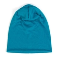 Peacock blue double-layer lightweight knit beanie hat for men and women - One Size(Adjustable) / Lake Blue