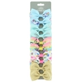 Nœuds papillon licorne arc-en-ciel pour filles avec motifs couronne et étoile - FJ999-10C Licorne Étoile Or