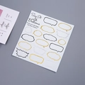 Gold and silver speech bubble stickers for DIY scrapbooking and creative decoration - Dialog Boxes