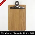 Portablocco in legno 32K con clip a farfalla e finitura venature legno da 4 mm - Tavoletta in Legno 32K Con Clip a Farfalla