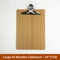 Portablocco grande A5 in legno con spessore 4mm e clip a farfalla metallica da ufficio - Tavoletta in Legno A5 Grande Con Clip a Farfalla