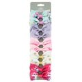 Lot de nœuds papillon licorne arc-en-ciel pour enfants avec motifs couronne et pois - FJ999-10D Licorne Couronne Violet