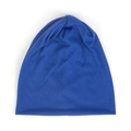 Classic blue thin knitted slouchy beanie hat for men and women in soft breathable fabric - One Size(Adjustable) / Sapphire Blue