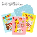 3er-Pack 3D Weihnachts-Bastelkarten mit Bär Giraffe Hase und blauen Umschlägen - DIY Tier 3er-Pack Set