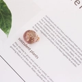 Pendente rosa in resina e vetro con fiori secchi e foglia d'oro per fai-da-te - Rosa