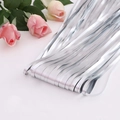 Tenda a frange metalliche argento per decorazione sfondo di matrimoni e compleanni - Argento Opaco