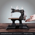 Vintage style black sewing machine figurine ornament, size 19x8.5x19cm, weight 0.59kg - Sewing Machine Model Ornament