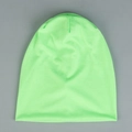 Neon green knitted beanie hat with a double-layer design for outdoor winter wear - One Size(Adjustable) / Fluorescent Green