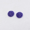Macro detail of 10mm purple starry resin druzy cabochons for DIY jewelry making - Purple Texture (22)