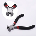 Macro view of end cutting pliers showing precise jaw alignment for jewelry making - End Cutting Pliers