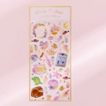 Unicorn resin stickers with gold stamping featuring ocean and fairytale elements - Underwater Treasure
