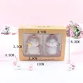 Miniatur-Katzenfiguren aus Harz in kaiserlichen Kostümen mit Geschenkbox - Mini Kaiser & Kaiserin Katzen (2er-Set)