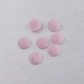 Macro detail of 10mm pink resin druzy cabochons with sparkling crystalline textures - Pink Starry (26)