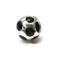 Charm a forma di pallone da calcio in argento lucido per bracciali sportivi fai-da-te - Calcio