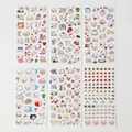 Set of 6 Japanese cartoon dog washi stickers for DIY journals and student stationery - 8 Long-Eared Rabbit