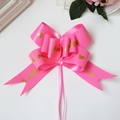 Grote roze kadostrik trekstrik met gouden love opdruk voor huwelijksauto bloemdecoratie - 100 stuks verpakking / Roze LOVE