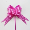 Roze striklint voor cadeauverpakking, bloemenverpakking en decoratie voor trouwauto's. - 100 stuks verpakking / Rozerode Roos